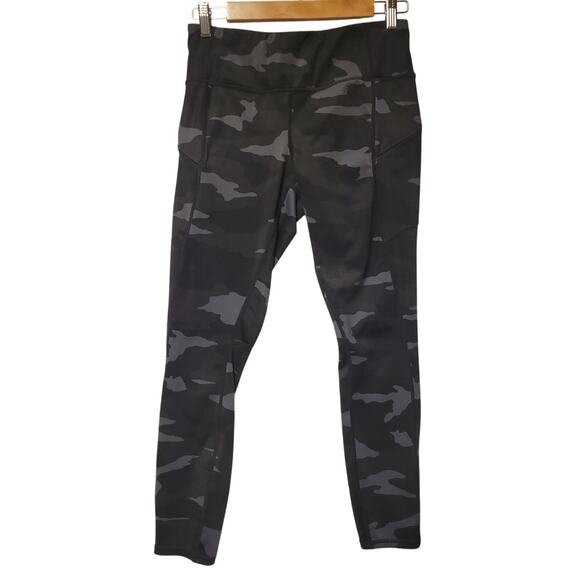 Athleta Camo Contender 7/8 Tight Gray Black Leggings Yoga Athleisure Lounge Sz S - Picture 1 of 10
